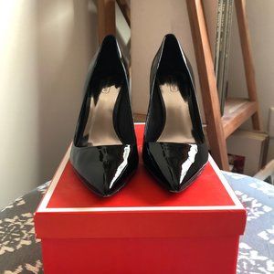 Coach Lizzie Black Patent Leather Pointed Heels - image 1